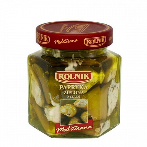 Перец зелёный фаршированный сыром "Rolnik" 1
