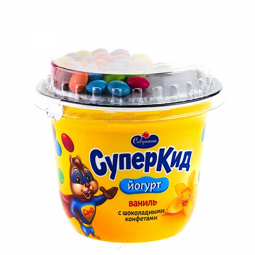 Йогурт для детей со вкусом ванили "Савушкин", 2% 1