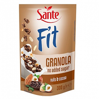 Гранола с орехами и какао "Sante Fit"