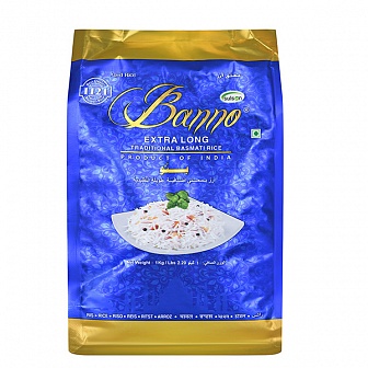 Индийский рис  Басмати экстра лонг  ТМ "Banno"