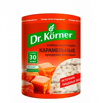 Хлебцы кукурузно-рисовые карамельные "Dr.Korner"