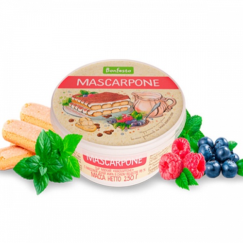 Сыр мягкий Маскарпоне ТМ  Bonfesto  1